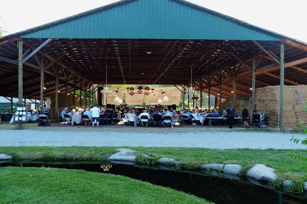 Open Air Barn Area for Wedding Receptions